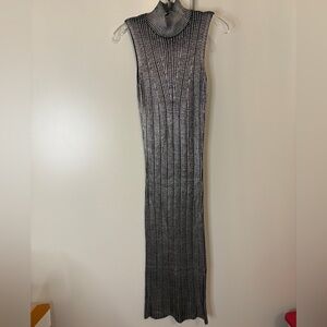 🔥FLASH SALE! Zara Black and Silver Maxi Dress